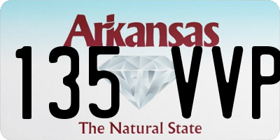 AR license plate 135VVP