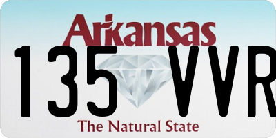 AR license plate 135VVR