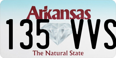 AR license plate 135VVS