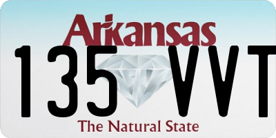 AR license plate 135VVT