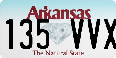 AR license plate 135VVX