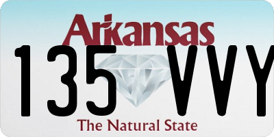 AR license plate 135VVY