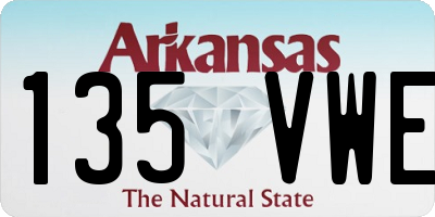 AR license plate 135VWE
