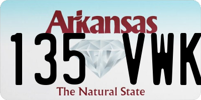 AR license plate 135VWK