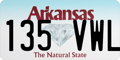 AR license plate 135VWL