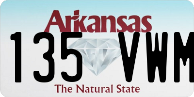 AR license plate 135VWM