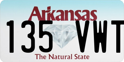 AR license plate 135VWT