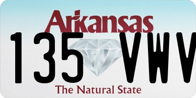 AR license plate 135VWV