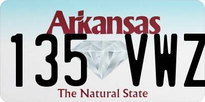 AR license plate 135VWZ