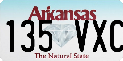 AR license plate 135VXC