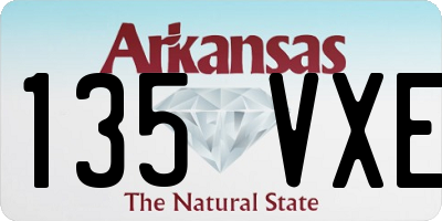 AR license plate 135VXE