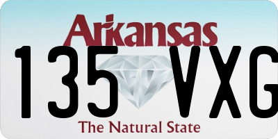 AR license plate 135VXG
