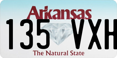 AR license plate 135VXH