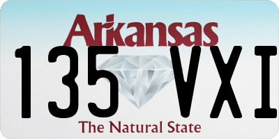 AR license plate 135VXI