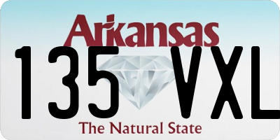 AR license plate 135VXL