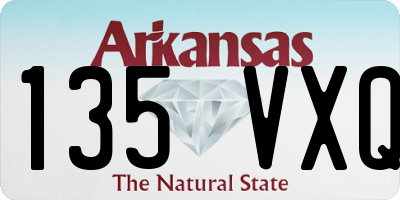 AR license plate 135VXQ