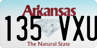 AR license plate 135VXU