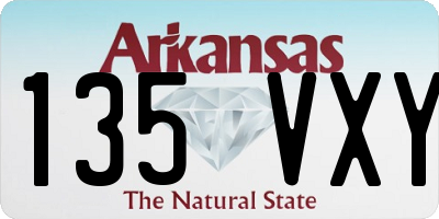 AR license plate 135VXY