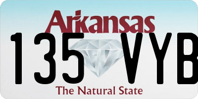 AR license plate 135VYB