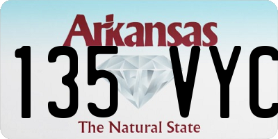 AR license plate 135VYC