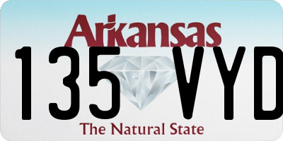AR license plate 135VYD