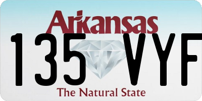AR license plate 135VYF
