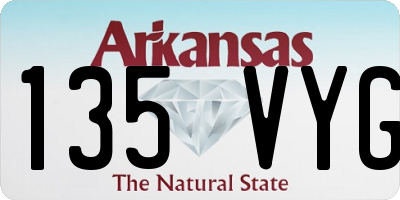 AR license plate 135VYG