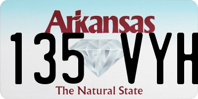 AR license plate 135VYH