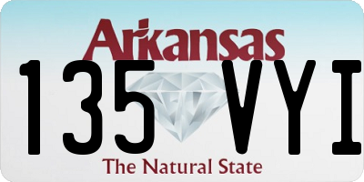 AR license plate 135VYI