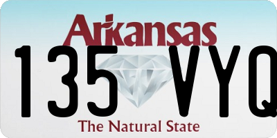 AR license plate 135VYQ
