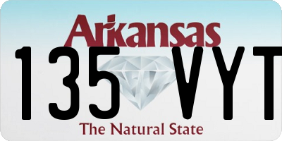 AR license plate 135VYT