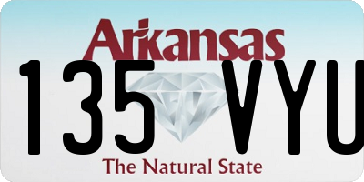 AR license plate 135VYU