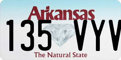 AR license plate 135VYV