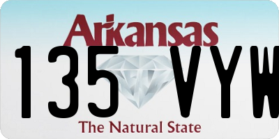 AR license plate 135VYW