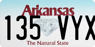 AR license plate 135VYX