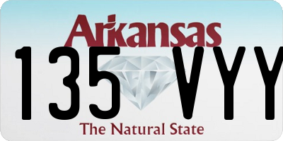 AR license plate 135VYY