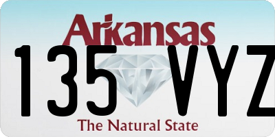 AR license plate 135VYZ
