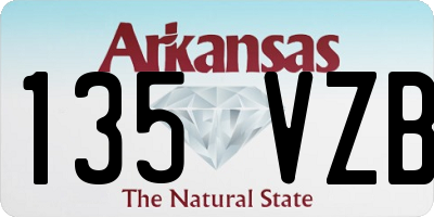 AR license plate 135VZB