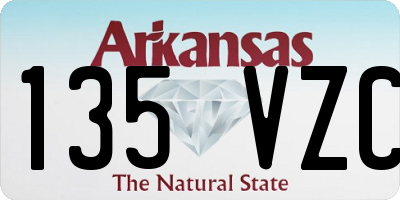 AR license plate 135VZC
