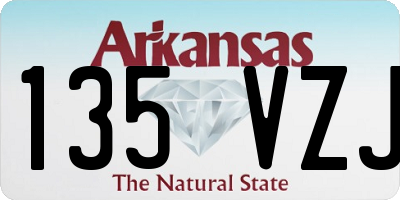 AR license plate 135VZJ