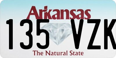 AR license plate 135VZK