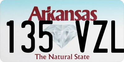 AR license plate 135VZL