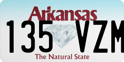 AR license plate 135VZM