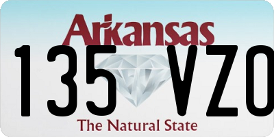 AR license plate 135VZO