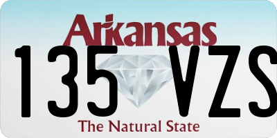 AR license plate 135VZS