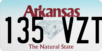 AR license plate 135VZT