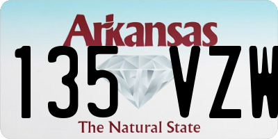 AR license plate 135VZW