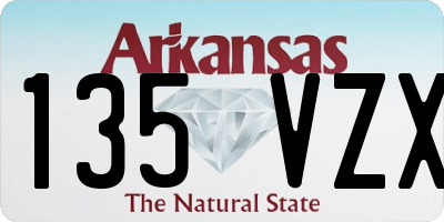 AR license plate 135VZX