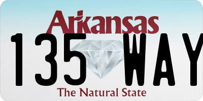 AR license plate 135WAY