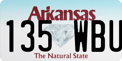 AR license plate 135WBU